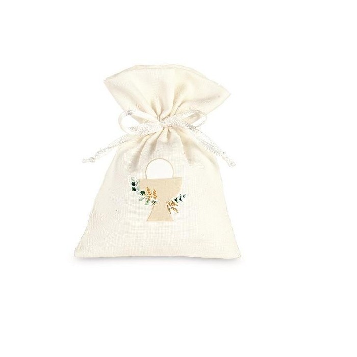 SACCHETTO AVORIO COMUNIONE 10X